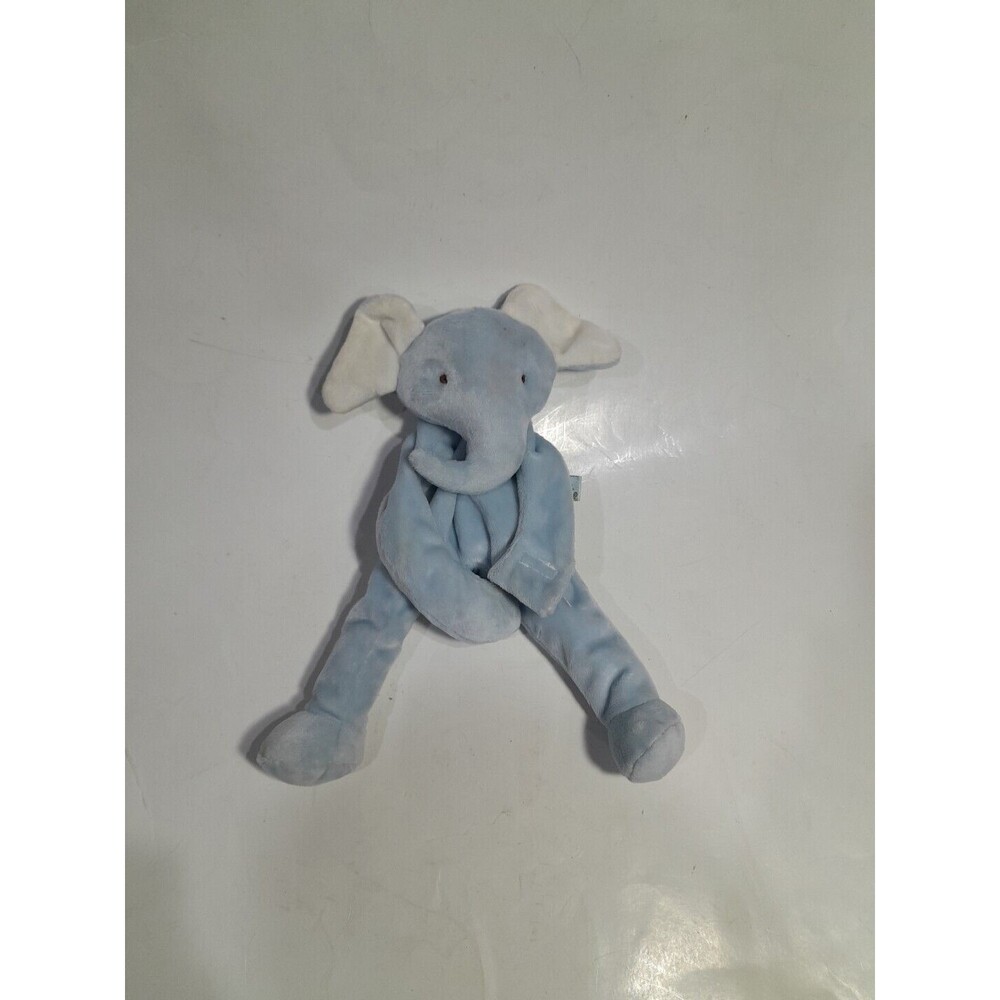 Bunnies By The Bay Elephant Plush Lovey, Blue